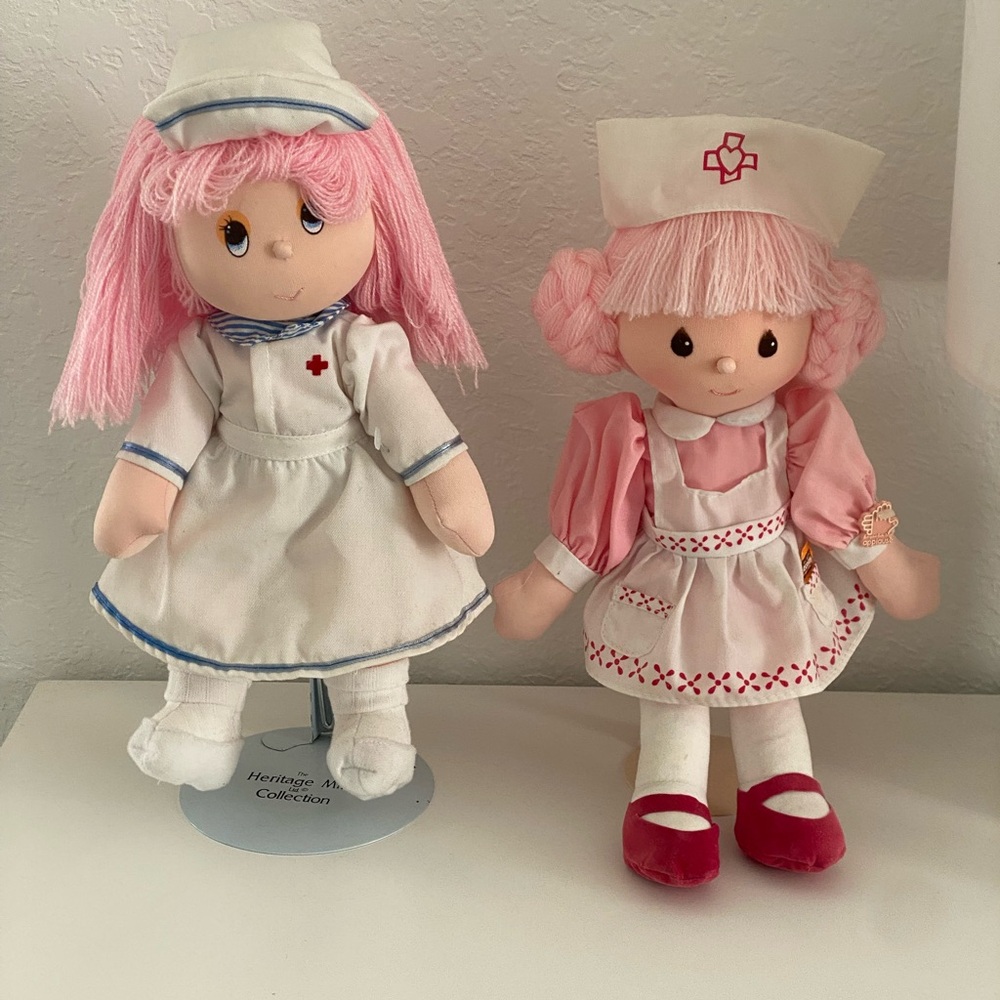 Pink Nurse Rag Doll - Soft Plush Collectible